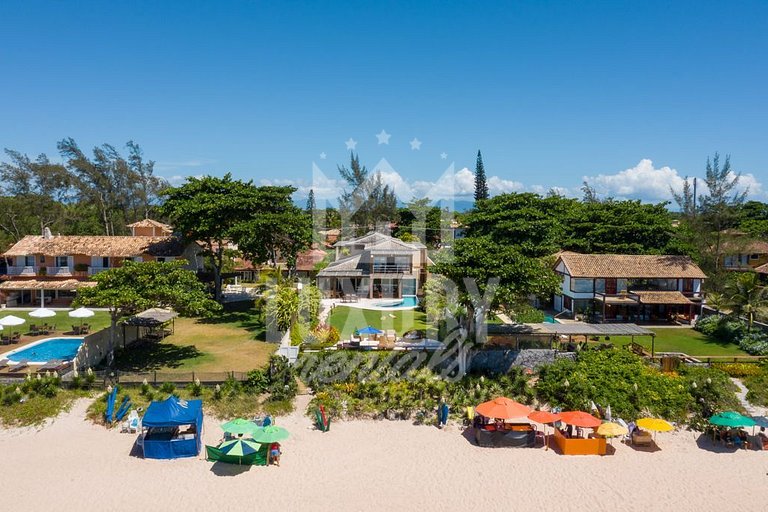 Mansão Pé na Areia da Praia de Geribá com Seis Suítes Por Lu