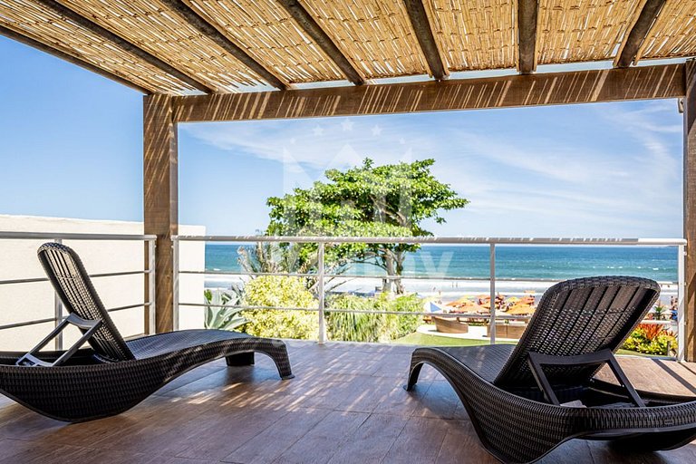 Mansão Pé na Areia da Praia de Geribá com Seis Suítes Por Lu