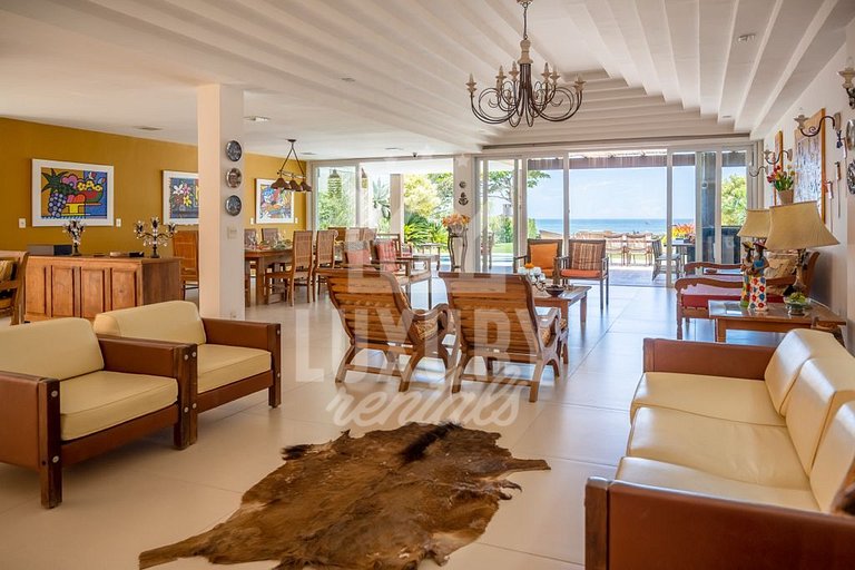 Mansão Pé na Areia da Praia de Geribá com Seis Suítes Por Lu