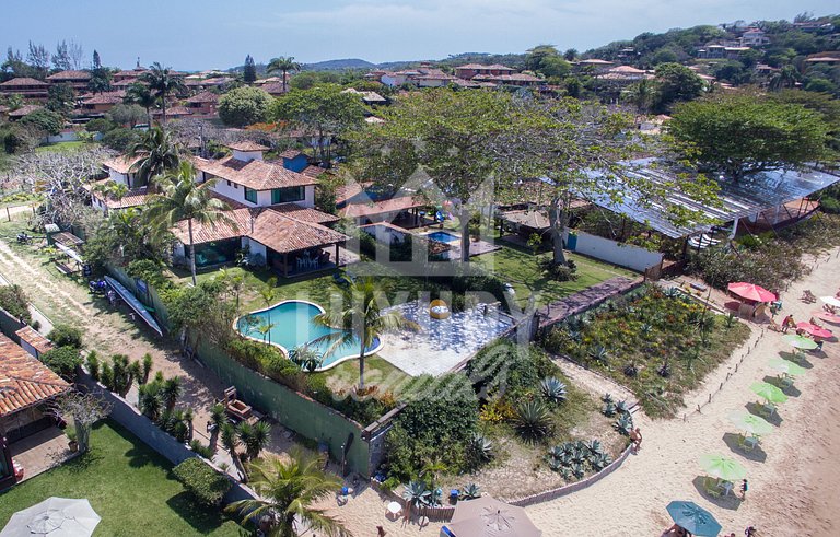 Mansão Beira Mar com Cinco Suítes na Praia da Ferradura - Po