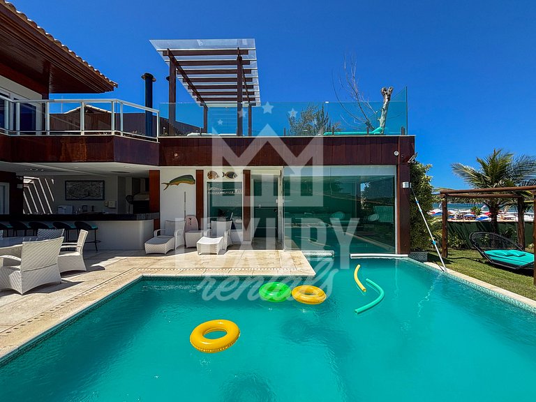 Mansão Pé na Areia com Dez Suítes em Geribá