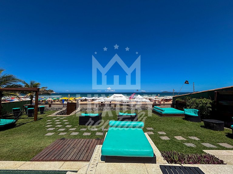 Mansão Pé na Areia com Dez Suítes em Geribá