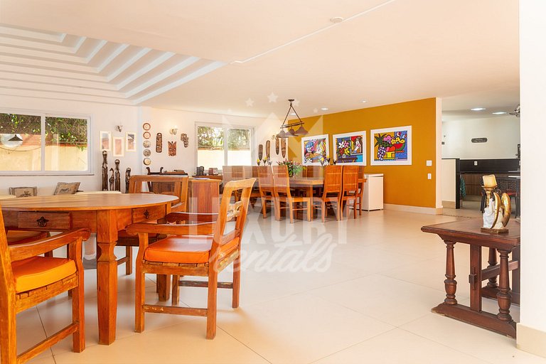 Mansão Pé na Areia da Praia de Geribá com Seis Suítes Por Lu