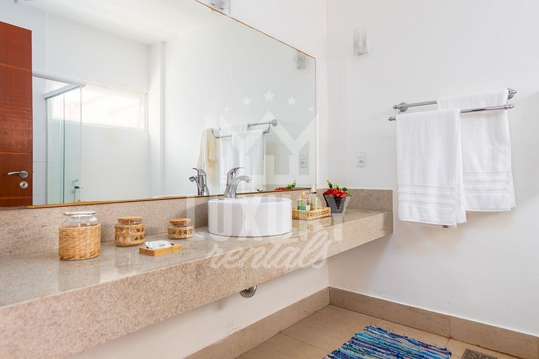 Mansão Pé na Areia da Praia de Geribá com Seis Suítes Por Lu