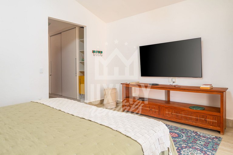 Mansão Pé na Areia da Praia de Geribá com Seis Suítes Por Lu