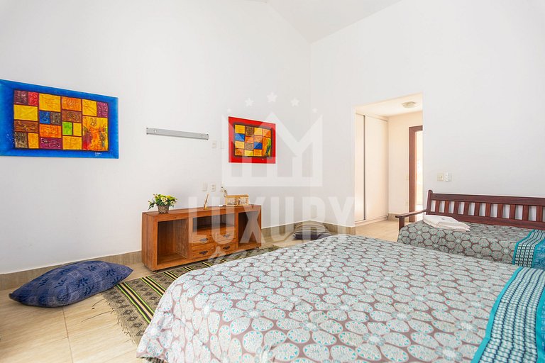 Mansão Pé na Areia da Praia de Geribá com Seis Suítes Por Lu