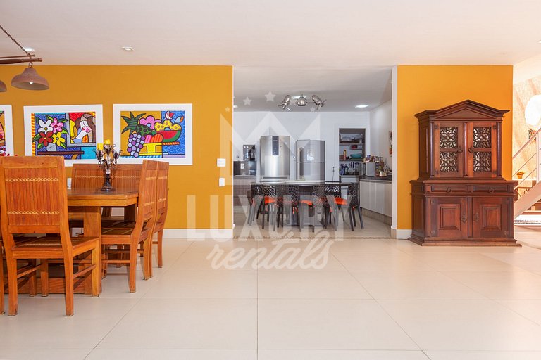 Mansão Pé na Areia da Praia de Geribá com Seis Suítes Por Lu