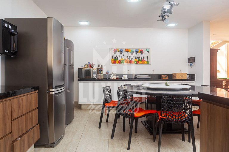 Mansão Pé na Areia da Praia de Geribá com Seis Suítes Por Lu