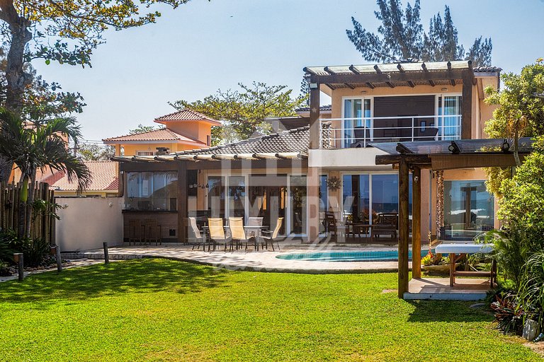 Mansão Pé na Areia da Praia de Geribá com Seis Suítes Por Lu