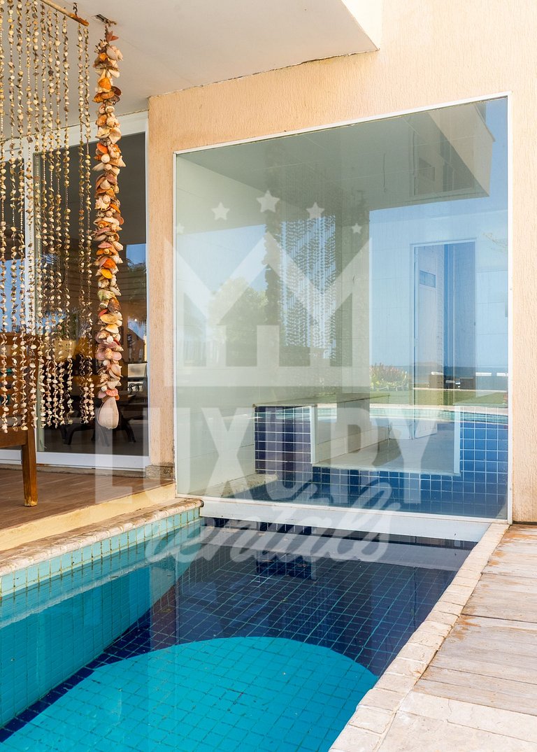 Mansão Pé na Areia da Praia de Geribá com Seis Suítes Por Lu