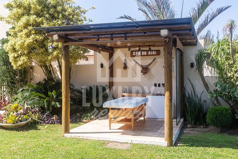 Mansão Pé na Areia da Praia de Geribá com Seis Suítes Por Lu