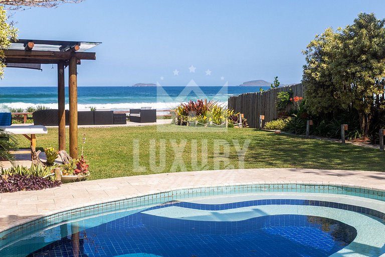 Mansão Pé na Areia da Praia de Geribá com Seis Suítes Por Lu