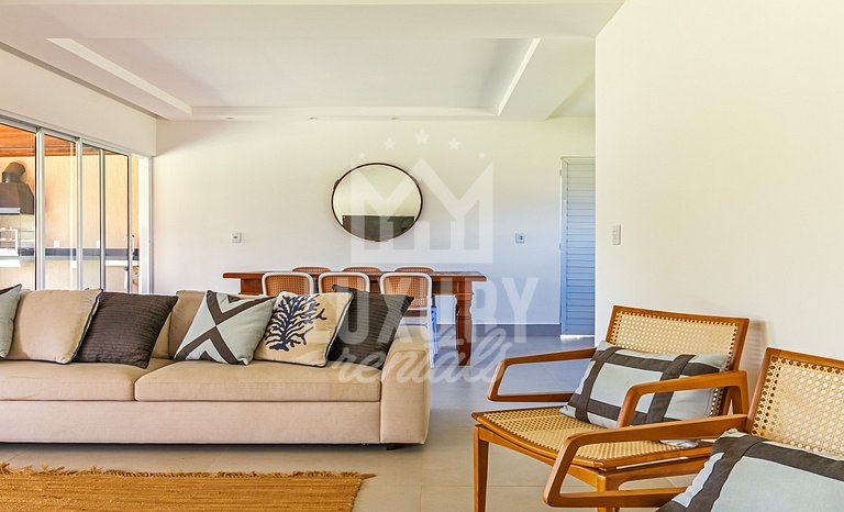 Casa Luxo com 4 suítes e piscina-Centro de Búzios