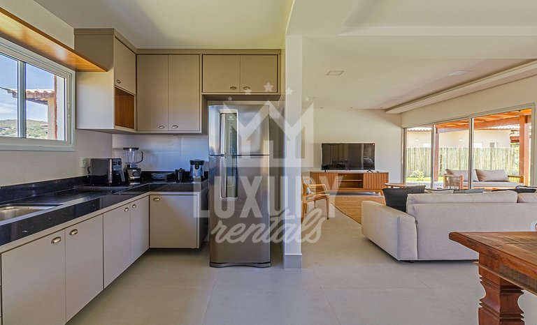 Casa Luxo com 4 suítes e piscina-Centro de Búzios