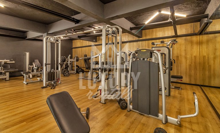 Luxo na Areia com Academia por Luxury Rentals