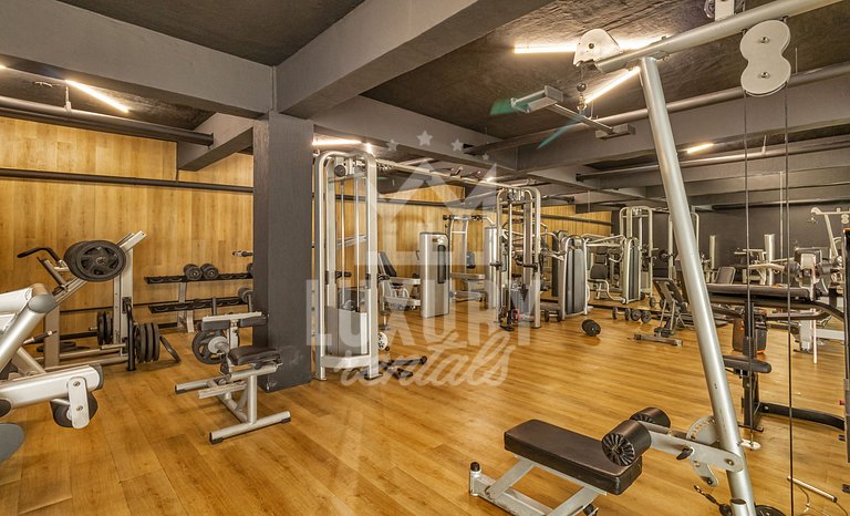 Luxo na Areia com Academia por Luxury Rentals