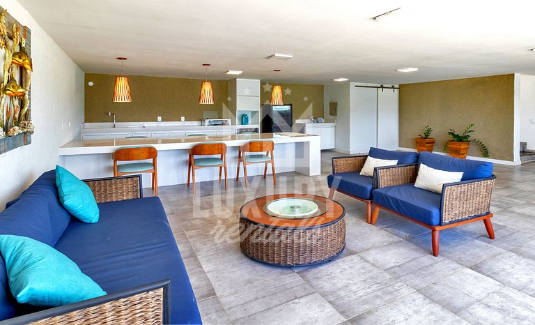 Luxo na Areia com Academia por Luxury Rentals