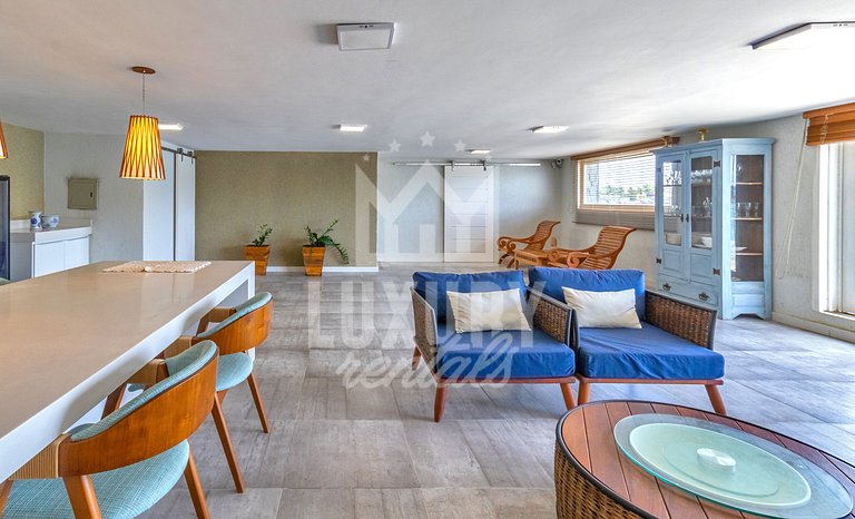 Luxo na Areia com Academia por Luxury Rentals