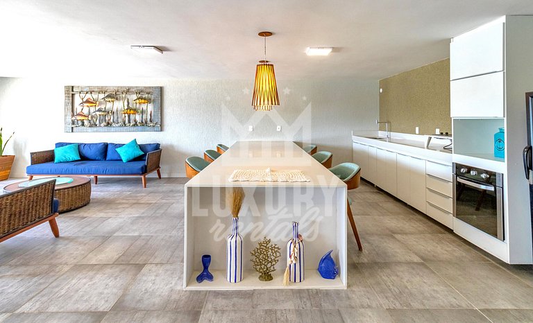 Luxo na Areia com Academia por Luxury Rentals