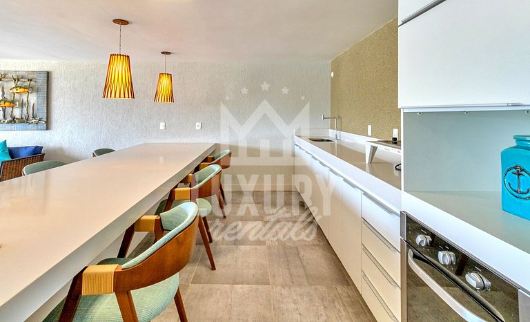 Luxo na Areia com Academia por Luxury Rentals