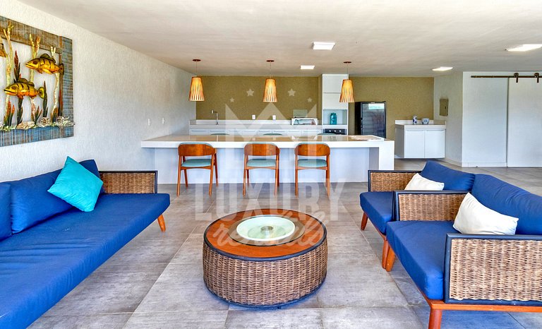 Luxo na Areia com Academia por Luxury Rentals