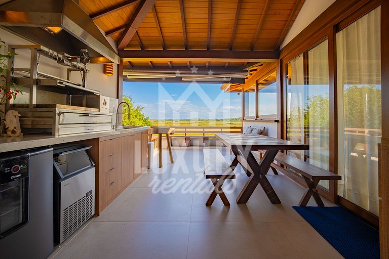 Villa Golf | 5 Suítes, Piscina Aquecida e Jacuzzi